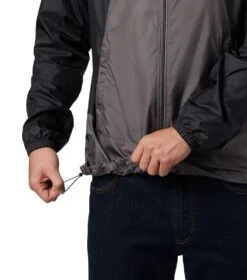 Columbia Point Park Windbreaker Jacket - Mens City Grey / Black -Columbia Sale Store 1688573529 1890072 023 4
