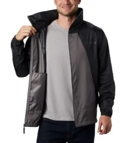 Columbia Point Park Windbreaker Jacket - Mens City Grey / Black -Columbia Sale Store 1688573529 1890072 023 5