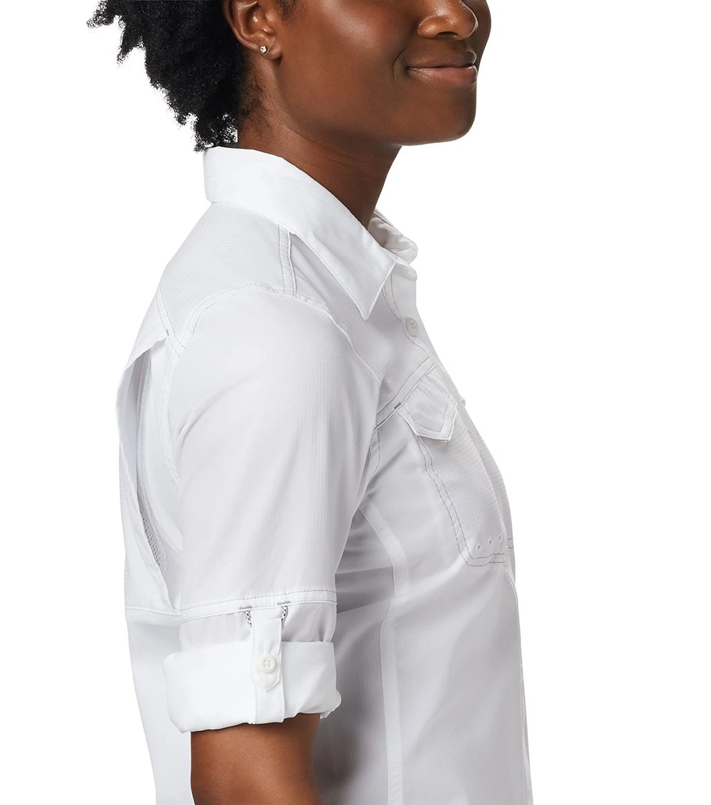 Columbia PFG Lo Drag L/S Shirt - Womens White 4 Columbia PFG Lo Drag L/S Shirt - Womens White - Image 4