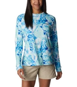 Columbia Super Tidal Long Sleeve Top - Womens Gulf Stream Philo Palms