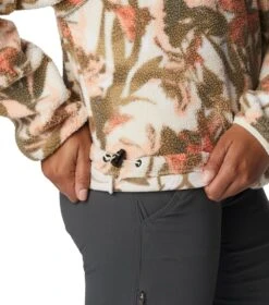 Columbia Helvetia Cropped Half Snap Pullover - Womens Chalk / Floriculture Print -Columbia Sale Store 1690205577 2014561 194 5