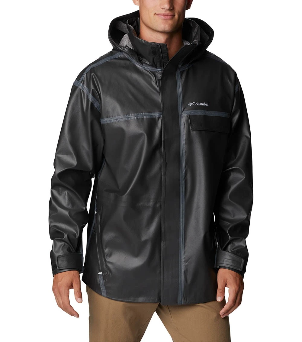Columbia Coral Ridge OutDry Extreme Rain Jacket - Mens Black 1 Columbia Coral Ridge OutDry Extreme Rain Jacket - Mens Black