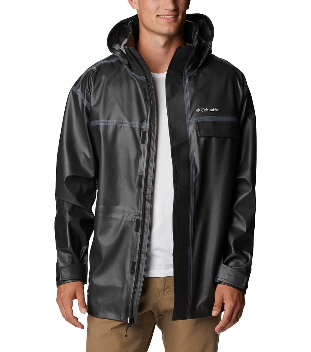 Columbia Coral Ridge OutDry Extreme Rain Jacket - Mens Black 7 Columbia Coral Ridge OutDry Extreme Rain Jacket - Mens Black - Image 7