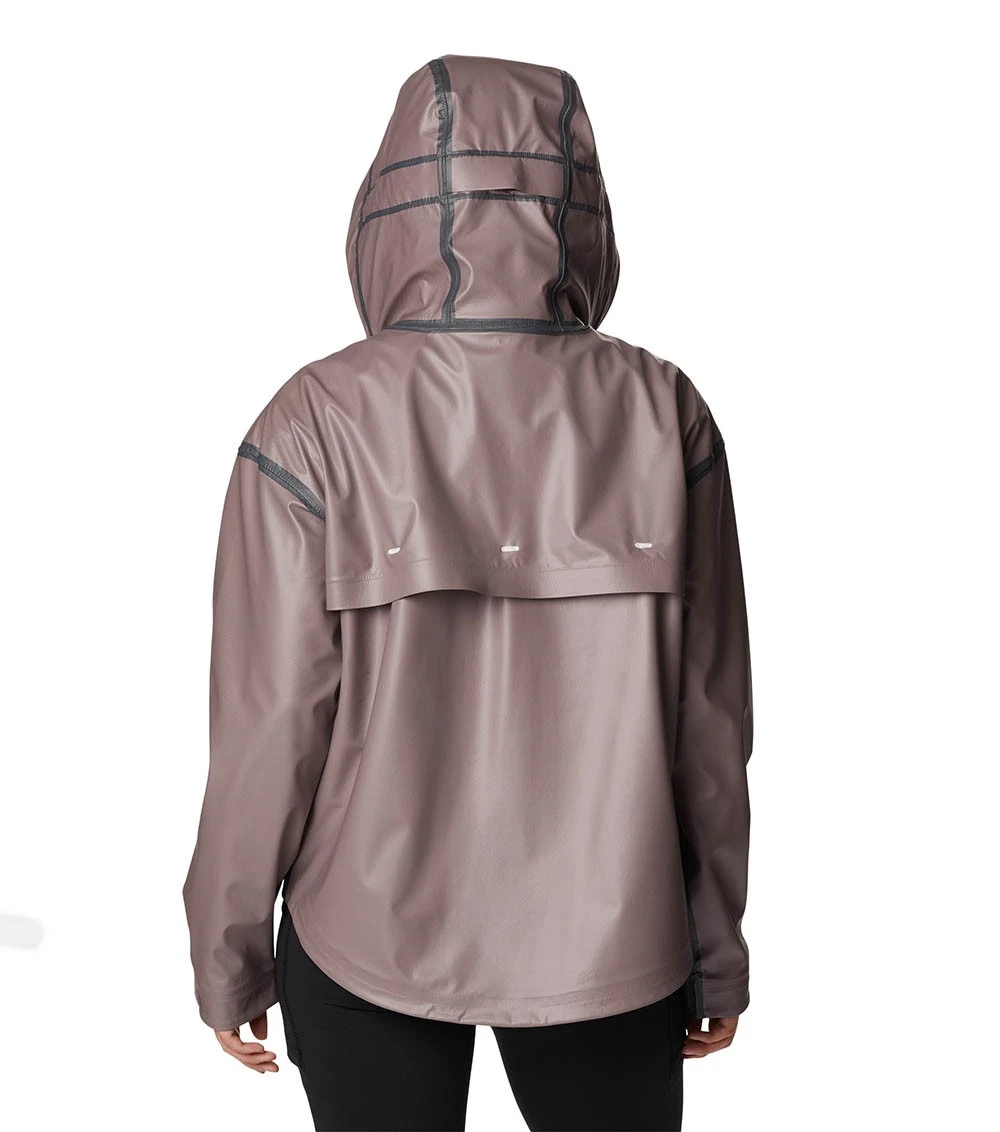 Columbia Coral Ridge OutDry Extreme Rain Jacket - Womens Quantum Mauve 2 Columbia Coral Ridge OutDry Extreme Rain Jacket - Womens Quantum Mauve - Image 2
