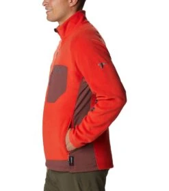 Columbia Titan Pass 2.0 II Fleece Jacket - Mens Spicy / Light Raisin -Columbia Sale Store 1692121610 1866421 839 3