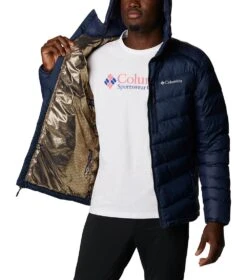 Columbia Labyrinth Loop Omni-Heat Infinity Insulated Hooded Jacket - Mens Collegiate Navy -Columbia Sale Store 1692121622 1957341 464 5