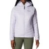 Columbia Platinum Peak Hooded Insulated Jacket - Womens Purple Tint