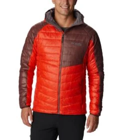 Columbia Platinum Peak Hooded Insulated Jacket - Mens Spicy / Light Raisin