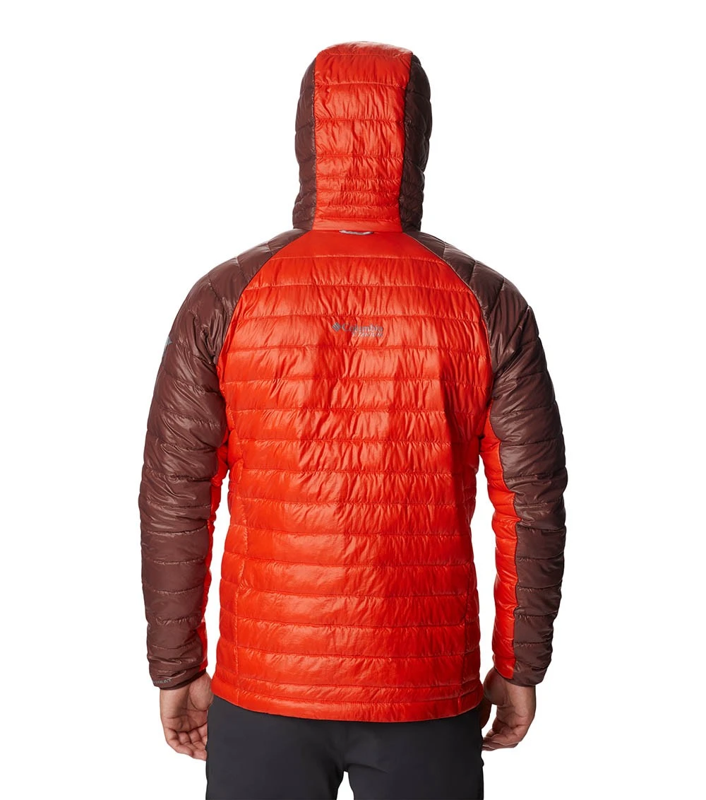 Columbia Platinum Peak Hooded Insulated Jacket - Mens Spicy / Light Raisin 2 Columbia Platinum Peak Hooded Insulated Jacket - Mens Spicy / Light Raisin - Image 2