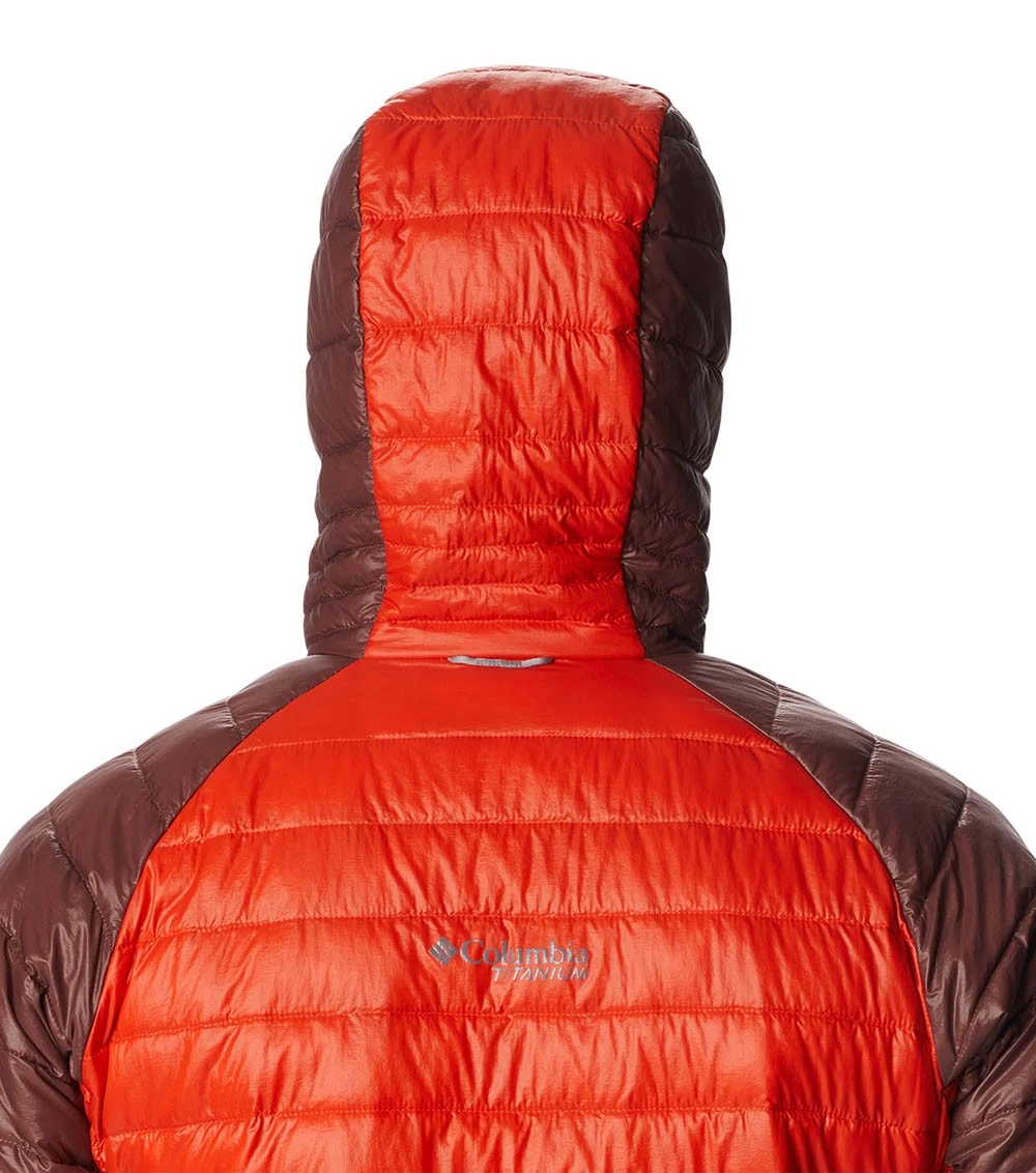 Columbia Platinum Peak Hooded Insulated Jacket - Mens Spicy / Light Raisin 5 Columbia Platinum Peak Hooded Insulated Jacket - Mens Spicy / Light Raisin - Image 5