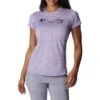 Columbia Titan Pass Graphic Tee - Womens Purple Tint / Titanium Graphic