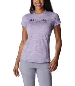 Columbia Titan Pass Graphic Tee - Womens Purple Tint / Titanium Graphic