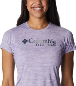Columbia Titan Pass Graphic Tee - Womens Purple Tint / Titanium Graphic -Columbia Sale Store 1692185231 1991911 568 4