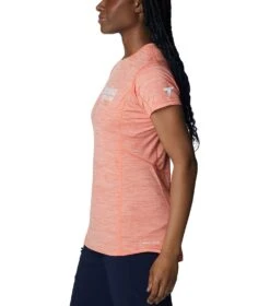 Columbia Titan Pass Graphic Tee - Womens Sunset Orange / Titanium Graphic -Columbia Sale Store 1692185234 1991911 853 3