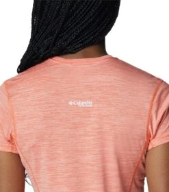 Columbia Titan Pass Graphic Tee - Womens Sunset Orange / Titanium Graphic -Columbia Sale Store 1692185235 1991911 853 5