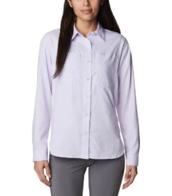 Columbia Silver Ridge Utility Long Sleeve Shirt - Womens Purple Tint