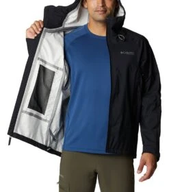 Columbia Mazama Trail Shell Rain Jacket - Mens Black -Columbia Sale Store 1692185252 2034451 010 5