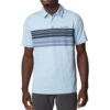 Columbia Tech Trail Novelty Polo - Mens Jet Stream Heather Stripe