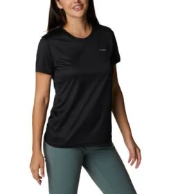 Columbia Hike Short Sleeve Crew Lightweight Shirt - Womens Black -Columbia Sale Store 1692194391 1991551 010 5
