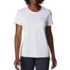 Columbia Hike Short Sleeve Crew Lightweight Shirt - Womens White
