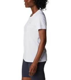 Columbia Hike Short Sleeve Crew Lightweight Shirt - Womens White -Columbia Sale Store 1692194392 1991551 100 3