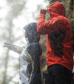 Columbia Mazama Trail Shell Rain Jacket - Womens Purple Tint / Black / Ancient Fossil -Columbia Sale Store 1692201534 2035001 569 15