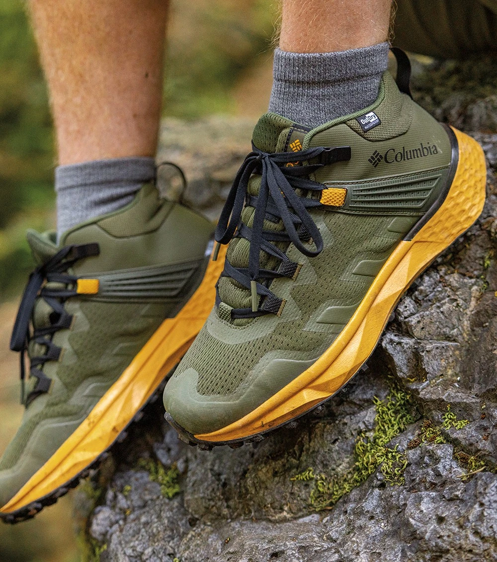 Columbia Facet 75 Mid Outdry Hiking Shoes - Mens Nori / Golden Yellow 10 Columbia Facet 75 Mid Outdry Hiking Shoes - Mens Nori / Golden Yellow - Image 10