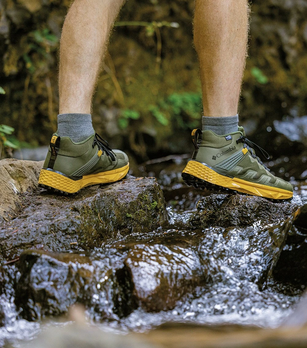 Columbia Facet 75 Mid Outdry Hiking Shoes - Mens Nori / Golden Yellow 11 Columbia Facet 75 Mid Outdry Hiking Shoes - Mens Nori / Golden Yellow - Image 11