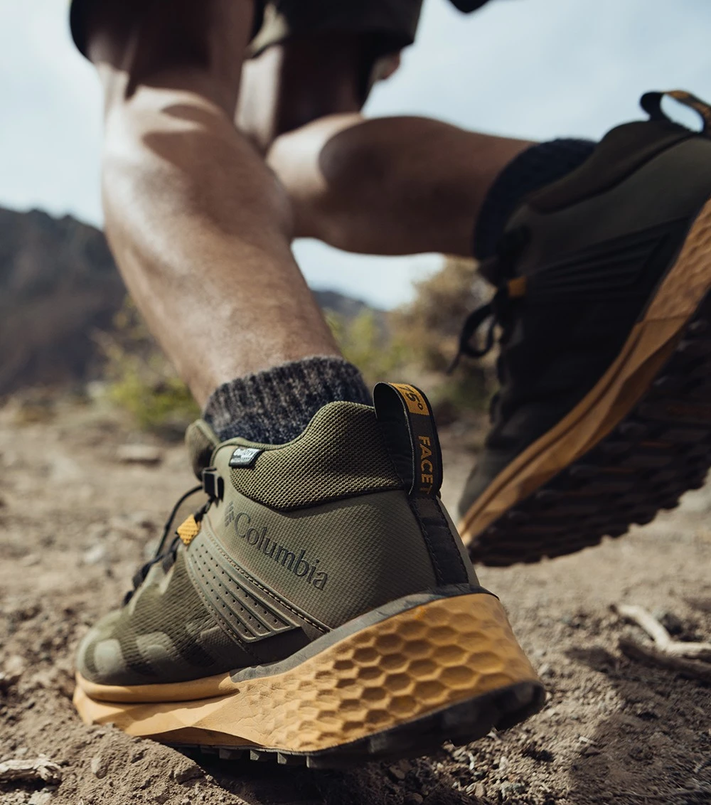 Columbia Facet 75 Mid Outdry Hiking Shoes - Mens Nori / Golden Yellow 13 Columbia Facet 75 Mid Outdry Hiking Shoes - Mens Nori / Golden Yellow - Image 13