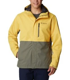 Columbia Hikebound Rain Jacket - Mens Golden Nugget / Stone Green
