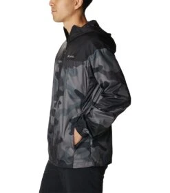 Columbia Flash Challenger Novelty Windbreaker - Mens Black Mod Camo Print -Columbia Sale Store 1693072046 1988711 010 3