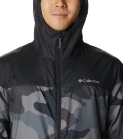 Columbia Flash Challenger Novelty Windbreaker - Mens Black Mod Camo Print -Columbia Sale Store 1693072047 1988711 010 4