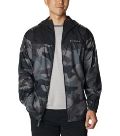 Columbia Flash Challenger Novelty Windbreaker - Mens Black Mod Camo Print -Columbia Sale Store 1693072048 1988711 010 7