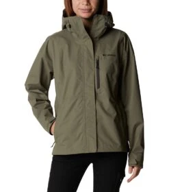 Columbia Hikebound Rain Jacket - Womens Stone Green