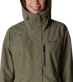 Columbia Hikebound Rain Jacket - Womens Stone Green -Columbia Sale Store 1693072051 1989251 397 4
