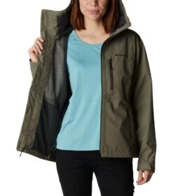 Columbia Hikebound Rain Jacket - Womens Stone Green -Columbia Sale Store 1693072052 1989251 397 5