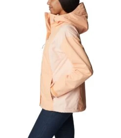 Columbia Hikebound Rain Jacket - Womens Peach / Peach Blossom -Columbia Sale Store 1693072054 1989251 812 3
