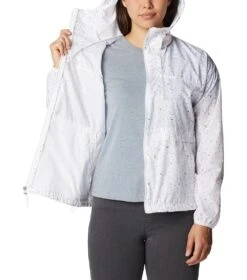 Columbia Alpine Chill Windbreaker - Womens White Campdot Print -Columbia Sale Store 1693072080 1993271 102 5