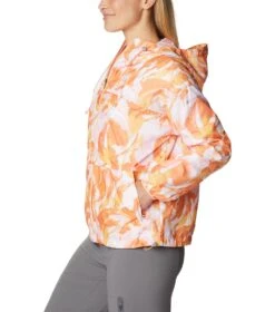 Columbia Alpine Chill Windbreaker - Womens Peach Bloomdye Print -Columbia Sale Store 1693072083 1993271 812 3