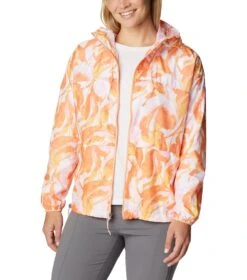 Columbia Alpine Chill Windbreaker - Womens Peach Bloomdye Print -Columbia Sale Store 1693072085 1993271 812 7