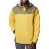 Columbia Glennaker Lake Rain Jacket - Mens Golden Nugget / Stone Green
