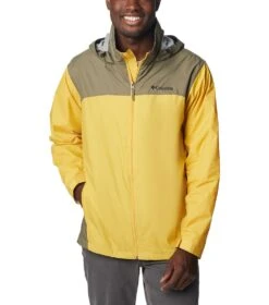 Columbia Glennaker Lake Rain Jacket - Mens Golden Nugget / Stone Green
