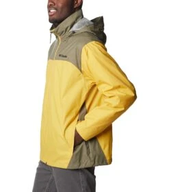 Columbia Glennaker Lake Rain Jacket - Mens Golden Nugget / Stone Green -Columbia Sale Store 1693072103 RM2015 742 3