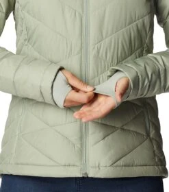 Columbia Heavenly Insulated Hooded Jacket - Womens Safari -Columbia Sale Store 1693072110 WL0010 348 7
