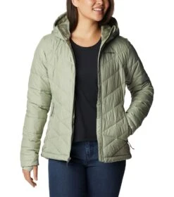 Columbia Heavenly Insulated Hooded Jacket - Womens Safari -Columbia Sale Store 1693072111 WL0010 348 8