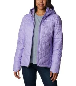 Columbia Heavenly Insulated Hooded Jacket - Womens Frosted Purple -Columbia Sale Store 1693072115 WL0010 535 8