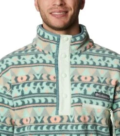 Columbia Helvetia Half Snap Retro Fleece Pullover - Mens Metal Camp Blanket -Columbia Sale Store 1693492097 1889851 347 4