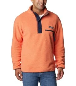 Columbia Helvetia Half Snap Retro Fleece Pullover - Mens Desert Orange