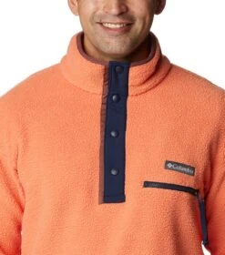 Columbia Helvetia Half Snap Retro Fleece Pullover - Mens Desert Orange -Columbia Sale Store 1693492103 1889851 849 4