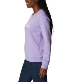 Columbia Columbia Trek Graphic Crew Sweatshirt - Womens Frosted Purple / White Logo -Columbia Sale Store 1693492111 1959861 535 3